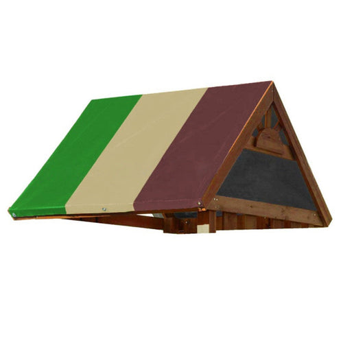 Color-blocking outdoor children's playground canopy cover