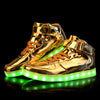 Usb Rechargeable Men's And Women's Light Shoes High Top Luminous Shoes