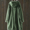 Women's plus size mid-length trench coat
