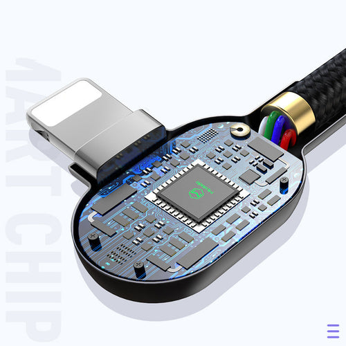 Compatible with Apple, Maiduoduo Pd Fast Charging Double Elbow Suitable For Iphone 8 X Xr Mobile Game Charging Cable