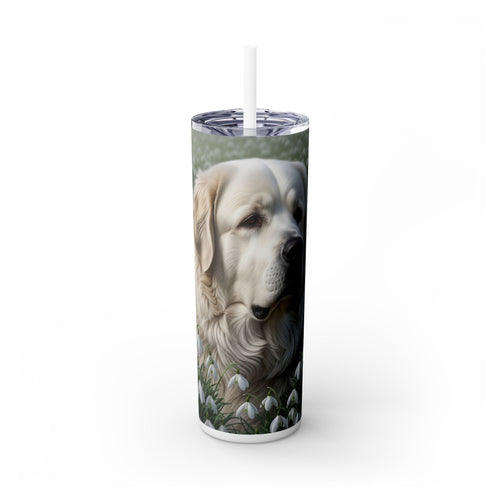 Skinny Tumbler with Straw – 20 oz Stainless Steel Cup