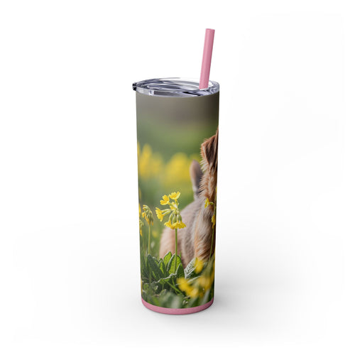 Skinny Tumbler with Straw – 20 oz Stainless Steel Cup