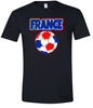 France Soccer Adult Gildan Soft Shirt