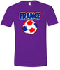 France Soccer Adult Gildan Soft Shirt