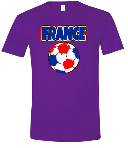 France Soccer Adult Gildan Soft Shirt