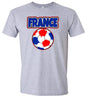 France Soccer Adult Gildan Soft Shirt