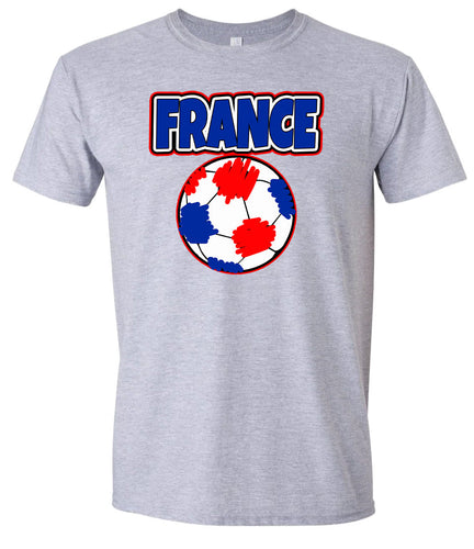 France Soccer Adult Gildan Soft Shirt