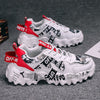 New Red Daddy Shoes Men's Shoes Summer Authentic Breathable with creative Retro Fonts