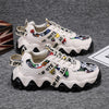 New Red Daddy Shoes Men's Shoes Summer Authentic Breathable with creative Retro Fonts
