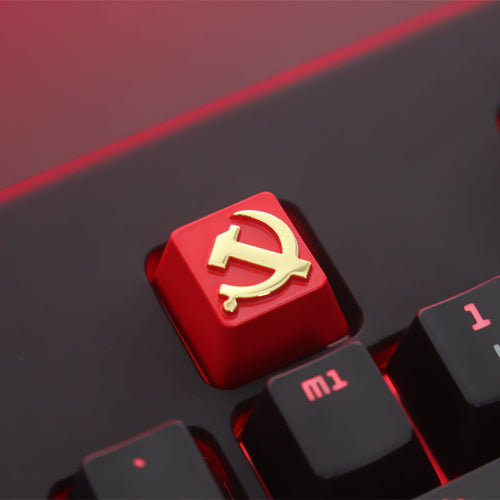 Keystone Customized Personalized Relief Zinc Aluminum Alloy Metal Keycap Mechanical Keyboard  Height Button 68 Yuan File