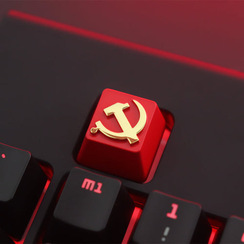 Keystone Customized Personalized Relief Zinc Aluminum Alloy Metal Keycap Mechanical Keyboard  Height Button 68 Yuan File
