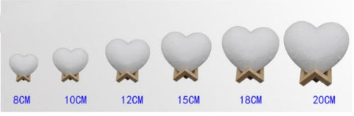 Love Night Light Valentine'S Day Heart-Shaped Moon Light