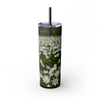 Skinny Tumbler with Straw – 20 oz Stainless Steel Cup