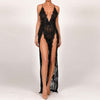 Sling Deep V-neck Sexy Back Long Dress