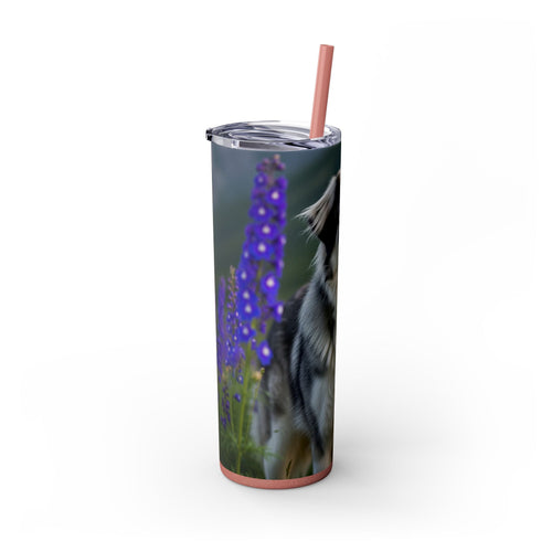 Skinny Tumbler with Straw – 20 oz Stainless Steel Cup