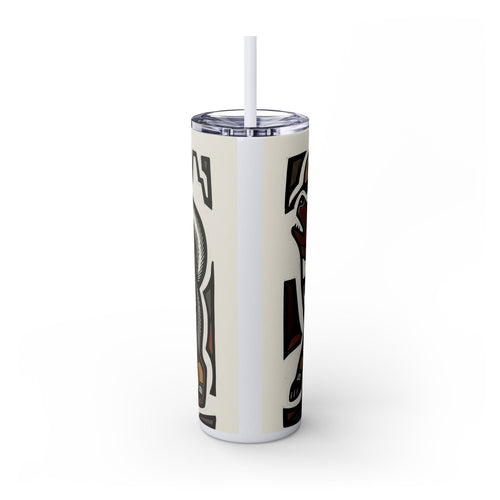 Skinny Tumbler with Straw – 20 oz Stainless Steel Cup
