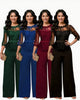 Sexy Summer Burgundy Lace Jumpsuit Women's fashion