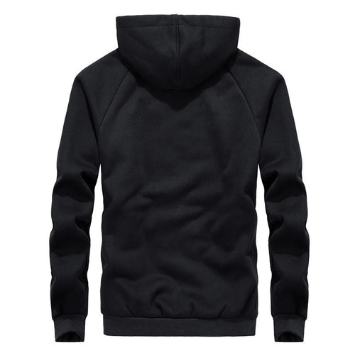 Men's New Hooded Plus Velvet Plus Size Cardigan Sweater Zipper Top