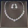 New Product, Simple Style, Exquisite Flower, Water Drop Zircon, Women's Necklace