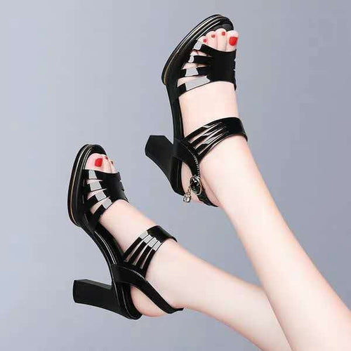 Fish Mouth Shoes Rome Waterproof Platform Women