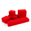 Jewelry Box Rounded Flannel Ring Pendant Bracelet Necklace Storage Packaging Gift Box Single Ring
