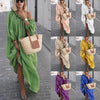 Casual Solid Color Plus Size Long Dress