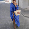 Casual Solid Color Plus Size Long Dress