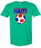 Haiti Soccer Adult Gildan Soft Shirt