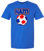 Haiti Soccer Adult Gildan Soft Shirt