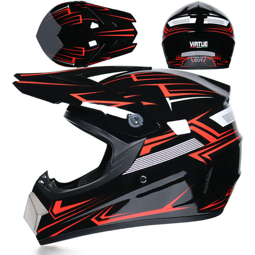 Small Off-road Helmet Racing Lightweight Mountain Full Face Helmet With Goggles
