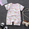 Baby One-Piece Clothes Baby Print Short-Sleeved Romper Bag Fart Suit