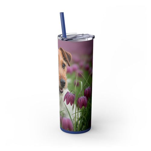 Skinny Tumbler with Straw – 20 oz Stainless Steel Cup