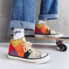 Men's High Top Shoes Hong Kong Style Canvas Shoes