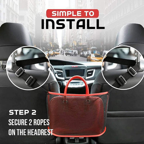 Car Two Seat Storage Net Pocket Storage Bag