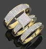 Wish Cross-border New Product Couple Three-piece Ring
