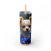 Skinny Tumbler with Straw – 20 oz Stainless Steel Cup
