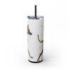 Skinny Tumbler with Straw – 20 oz Stainless Steel Cup