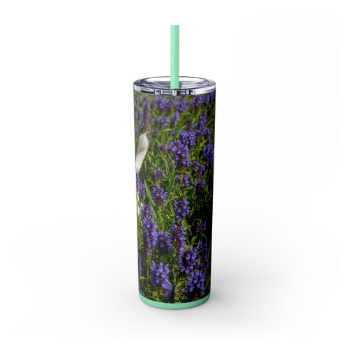 Skinny Tumbler with Straw – 20 oz Stainless Steel Cup