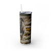 Skinny Tumbler with Straw – 20 oz Stainless Steel Cup