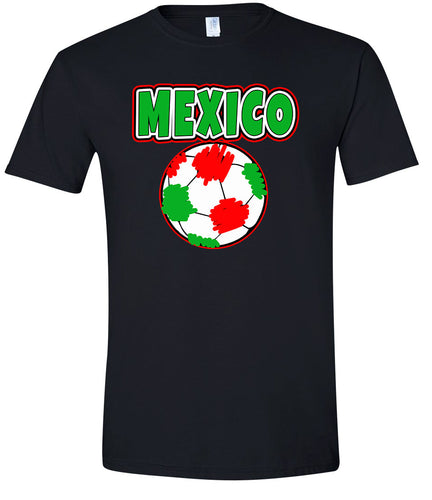 Mexico Soccer Adult Gildan Soft Shirt
