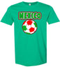 Mexico Soccer Adult Gildan Soft Shirt