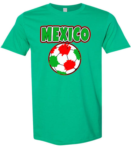 Mexico Soccer Adult Gildan Soft Shirt