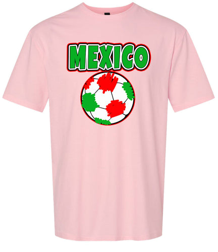 Mexico Soccer Adult Gildan Soft Shirt