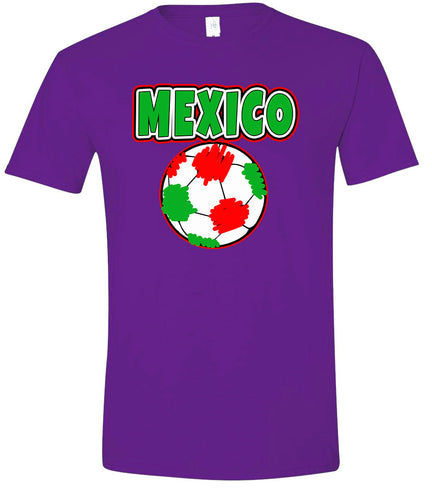 Mexico Soccer Adult Gildan Soft Shirt