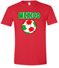 Mexico Soccer Adult Gildan Soft Shirt