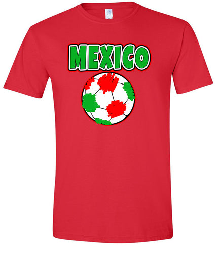 Mexico Soccer Adult Gildan Soft Shirt