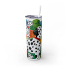 Skinny Tumbler with Straw – 20 oz Stainless Steel Cup