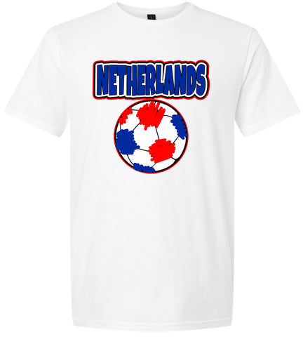 Netherlands Soccer Adult Gildan Soft Shirt