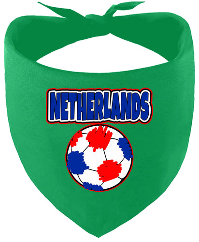 Netherlands Soccer Pet Bandana