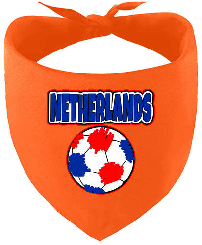 Netherlands Soccer Pet Bandana